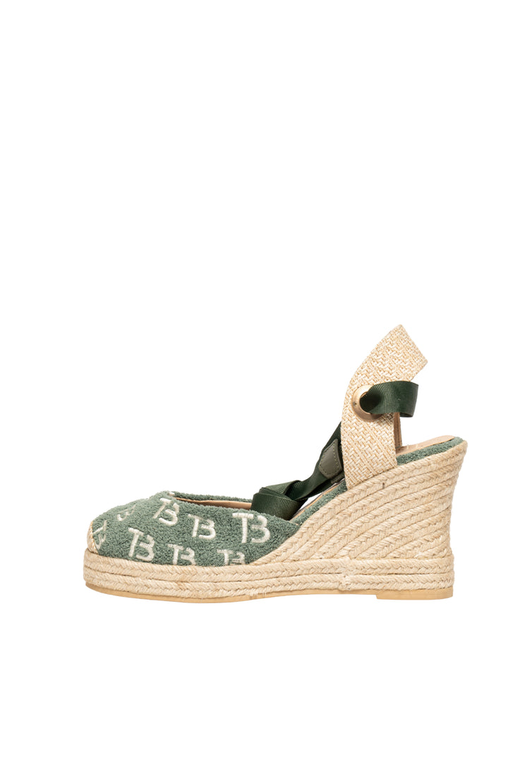 Espadrilles Chicamocha TB verde oliva para mujer en yute - TROBBIANI Colombia