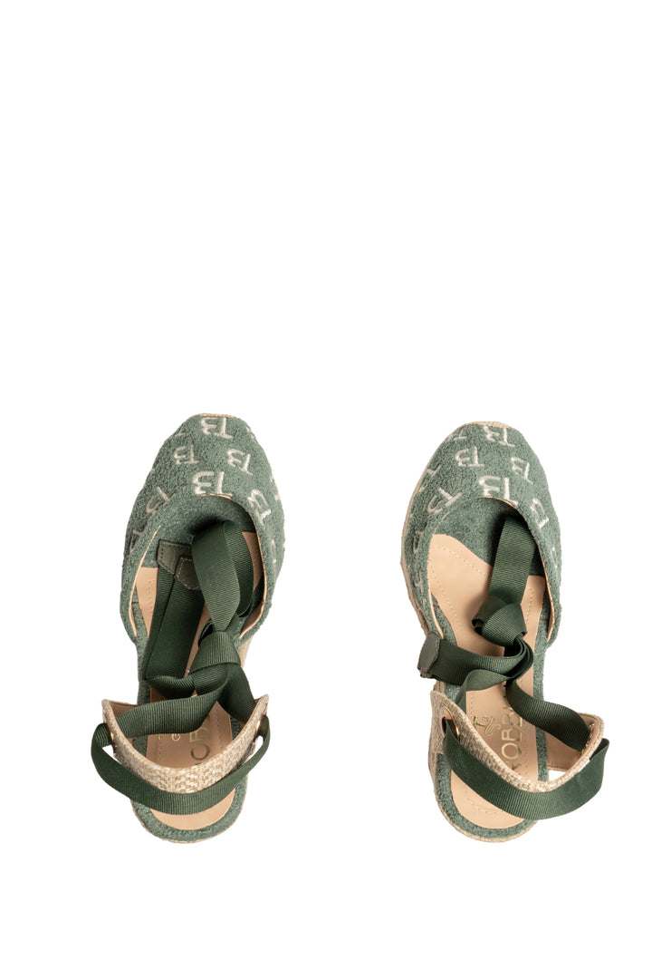Espadrilles Chicamocha TB verde oliva para mujer en yute - TROBBIANI Colombia