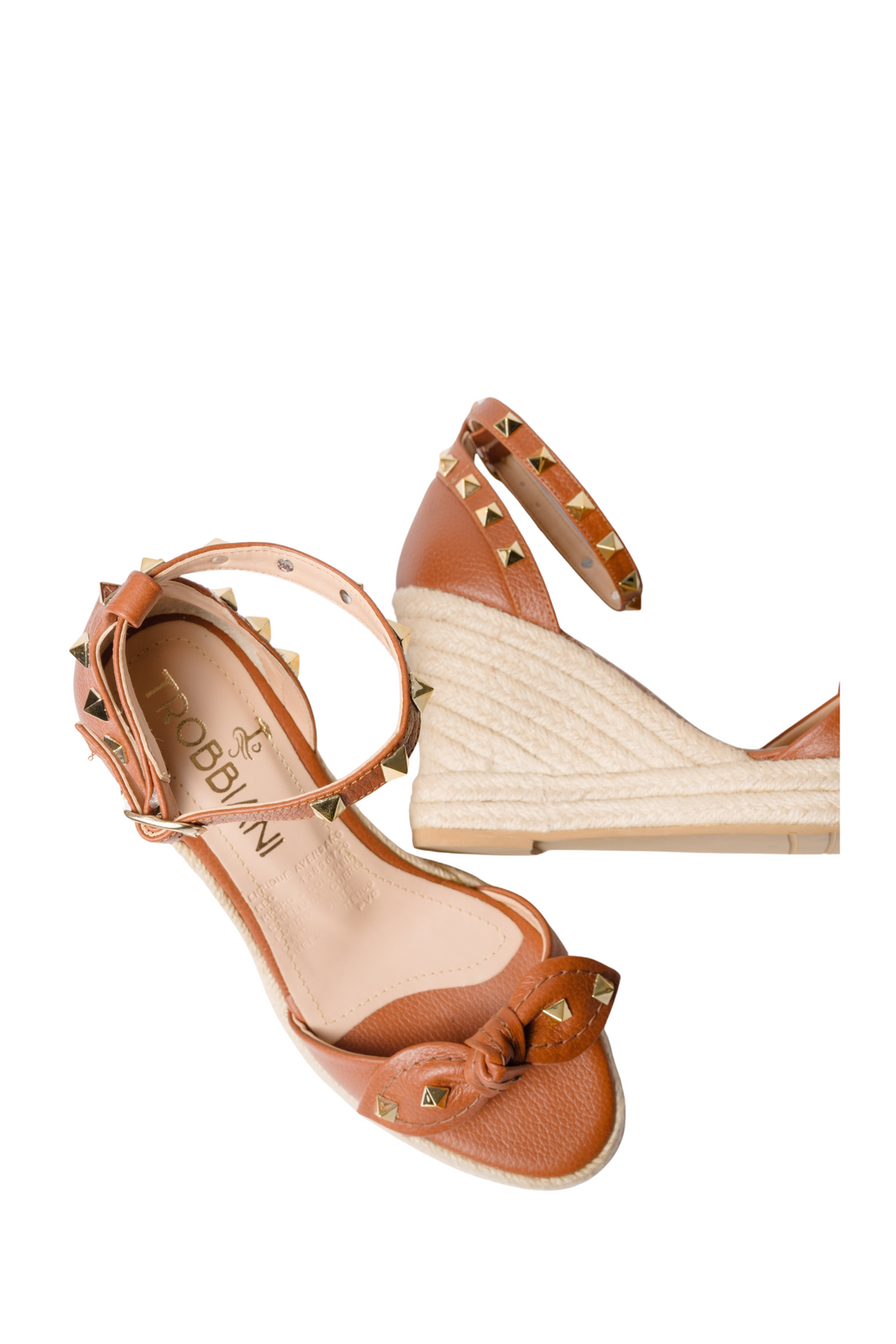 Plataformas en cuero luxury - miel para mujer - TROBBIANI Colombia