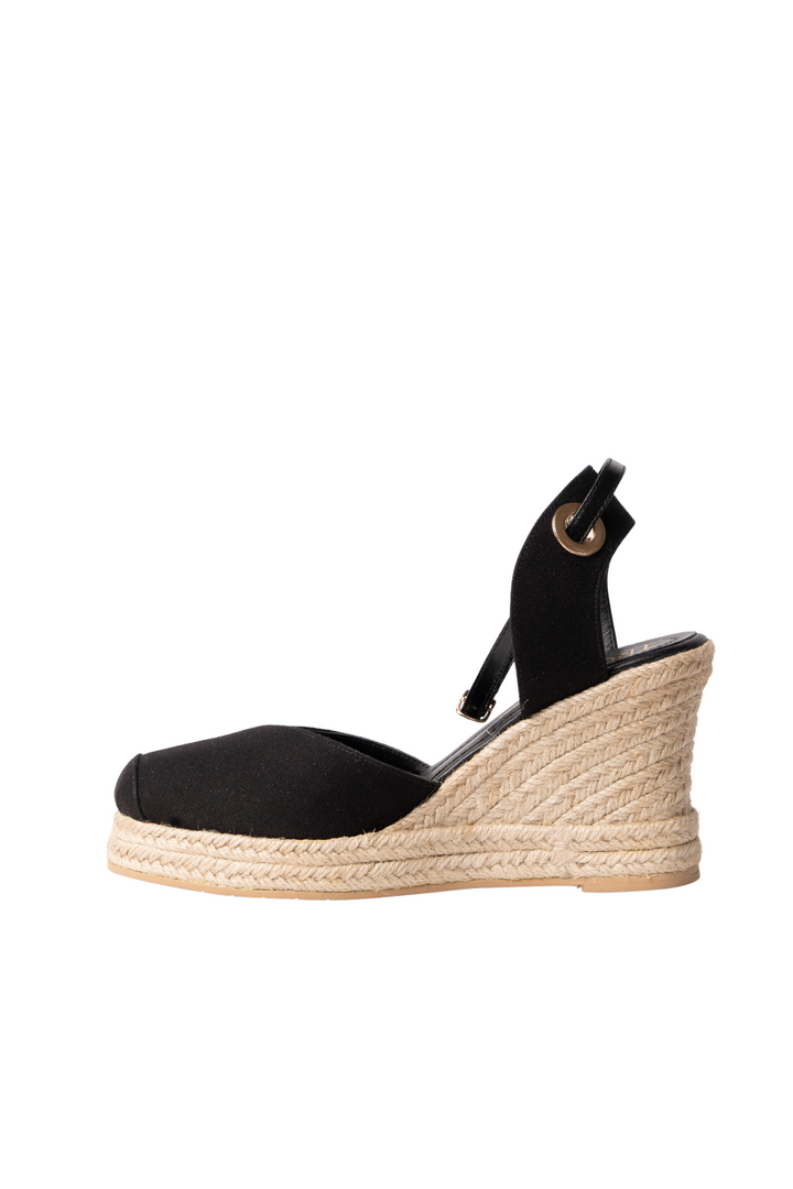 Espadrilles negro para mujer en yute - TROBBIANI Colombia