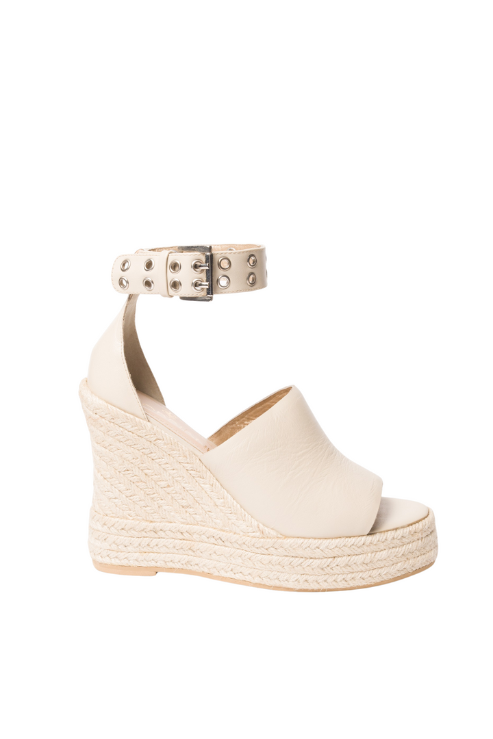 Plataformas en cuero luxury - talco para mujer - TROBBIANI Colombia