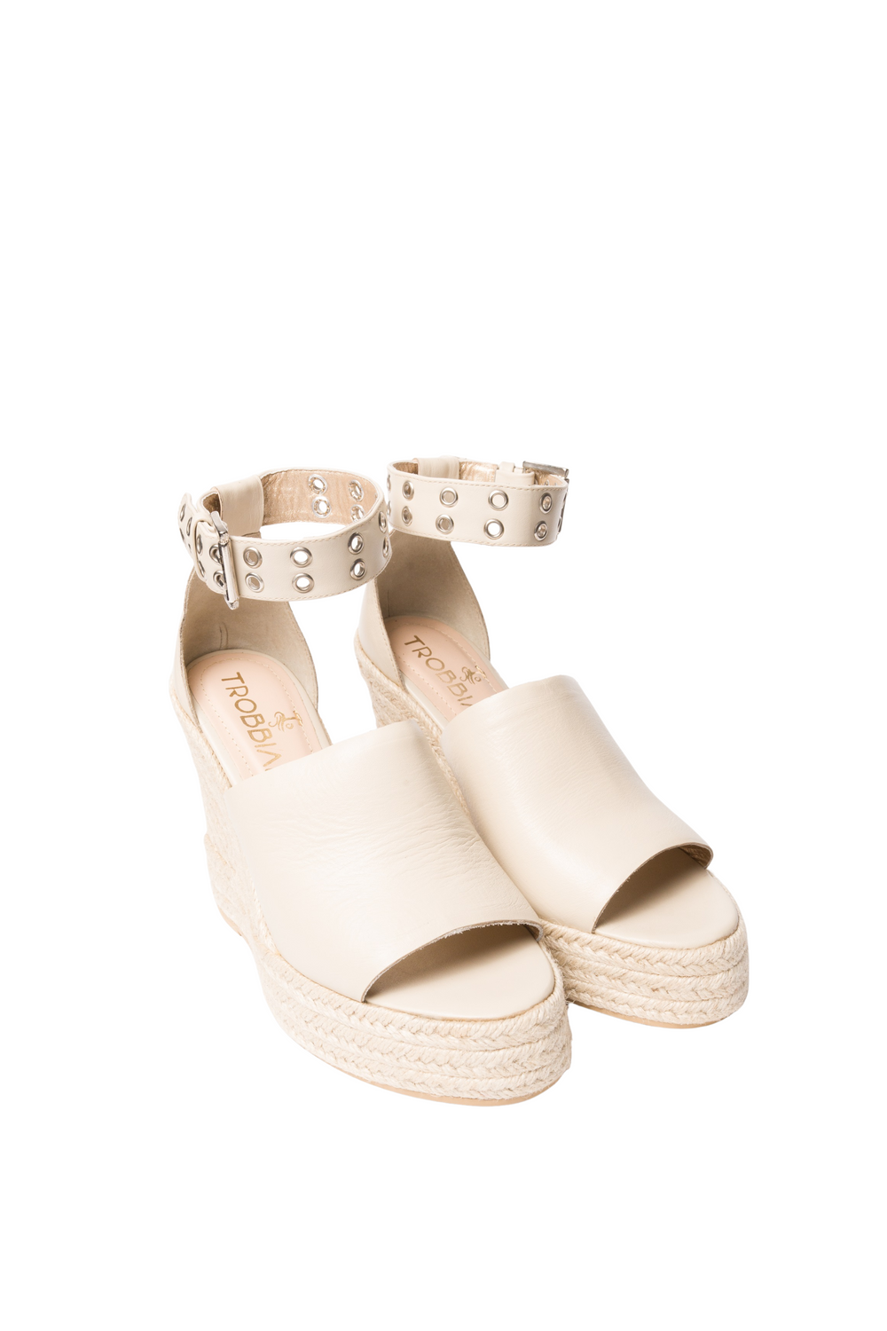 Plataformas en cuero luxury - talco para mujer - TROBBIANI Colombia