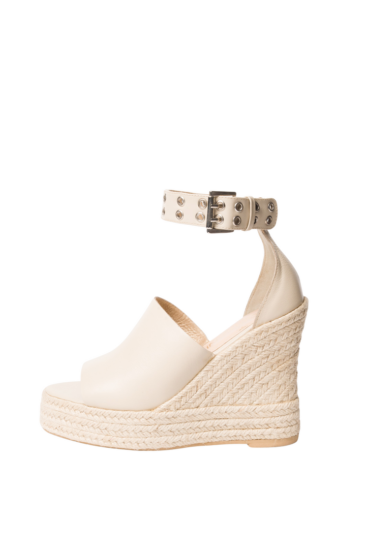 Plataformas en cuero luxury - talco para mujer - TROBBIANI Colombia