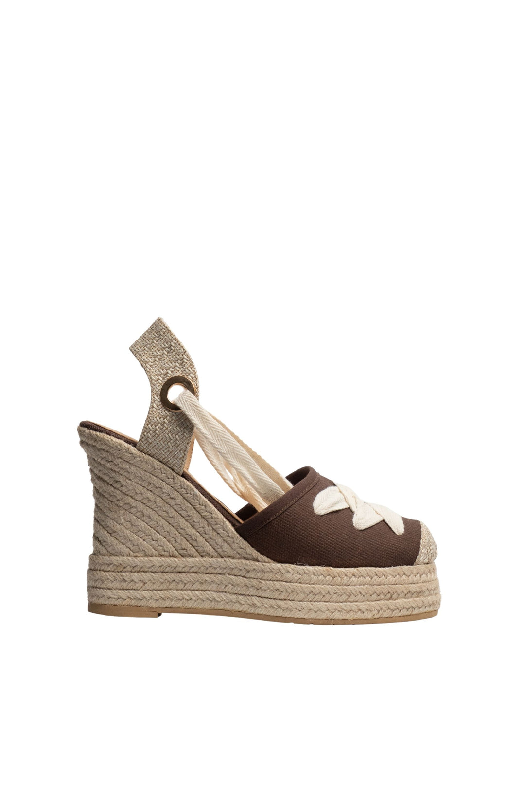 Espadrilles con cintas - Saravena marrón para mujer en yute - TROBBIANI Colombia