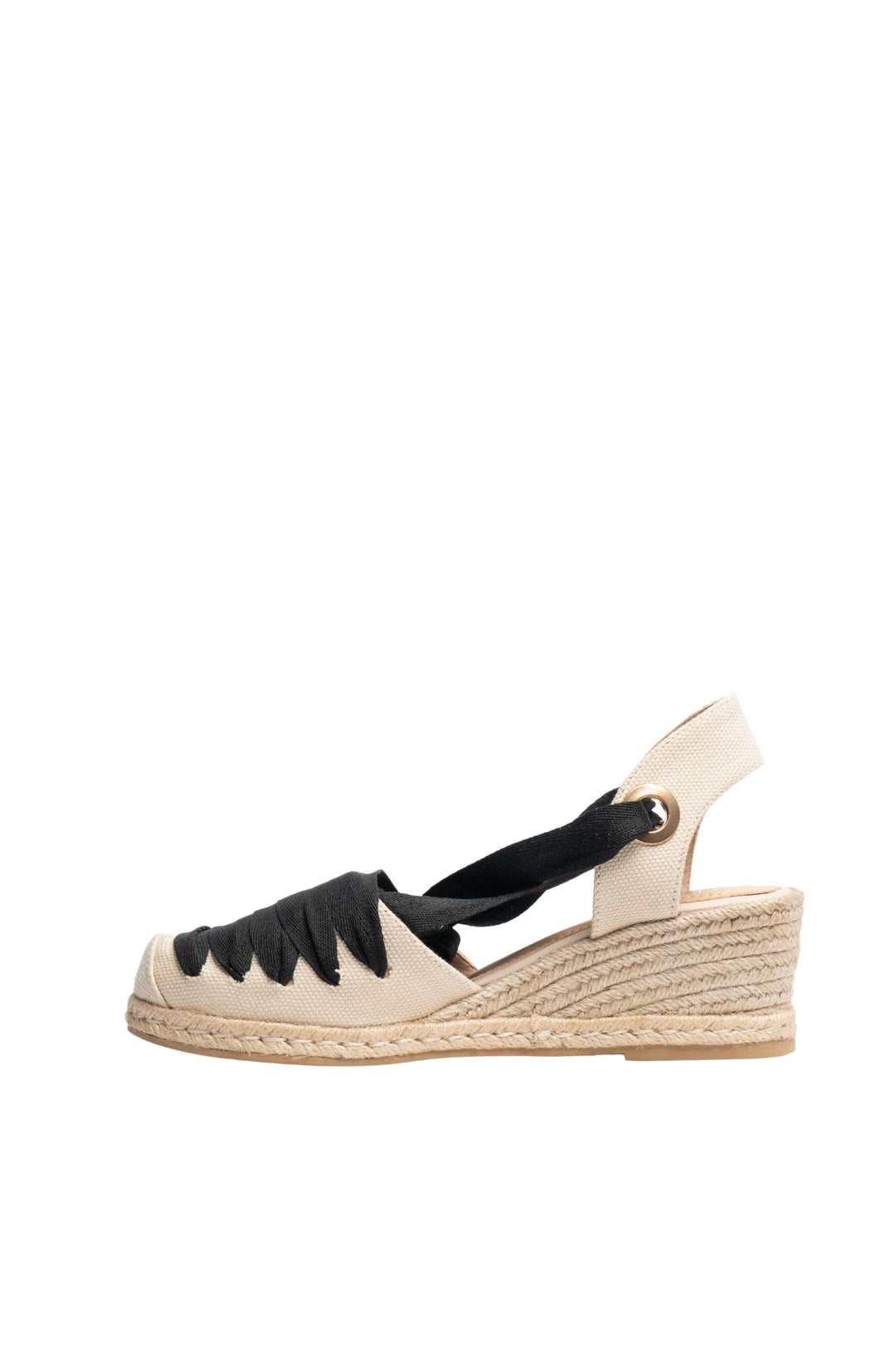 Espadrilles - San Juan negro para mujer en yute - TROBBIANI Colombia