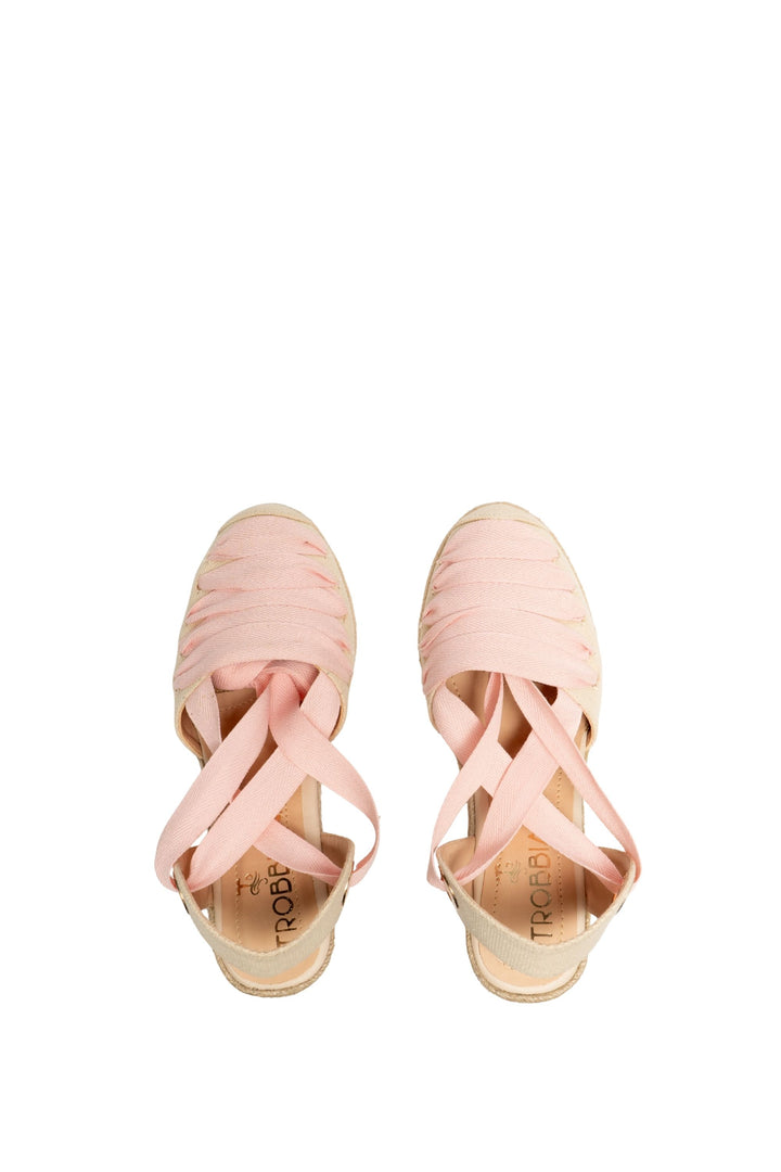 Espadrilles - San Juan rosa para mujer en yute - TROBBIANI Colombia