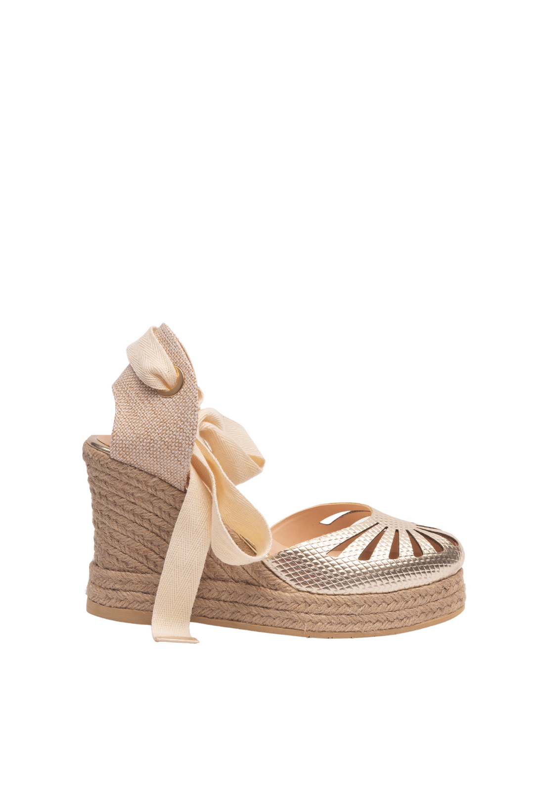 Plataformas en cuero luxury - dorado para mujer - TROBBIANI Colombia