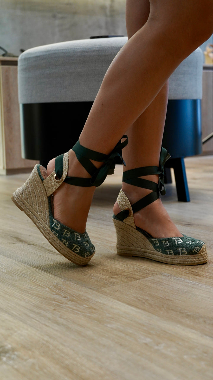 Espadrilles Chicamocha TB verde oliva para mujer en yute - TROBBIANI Colombia