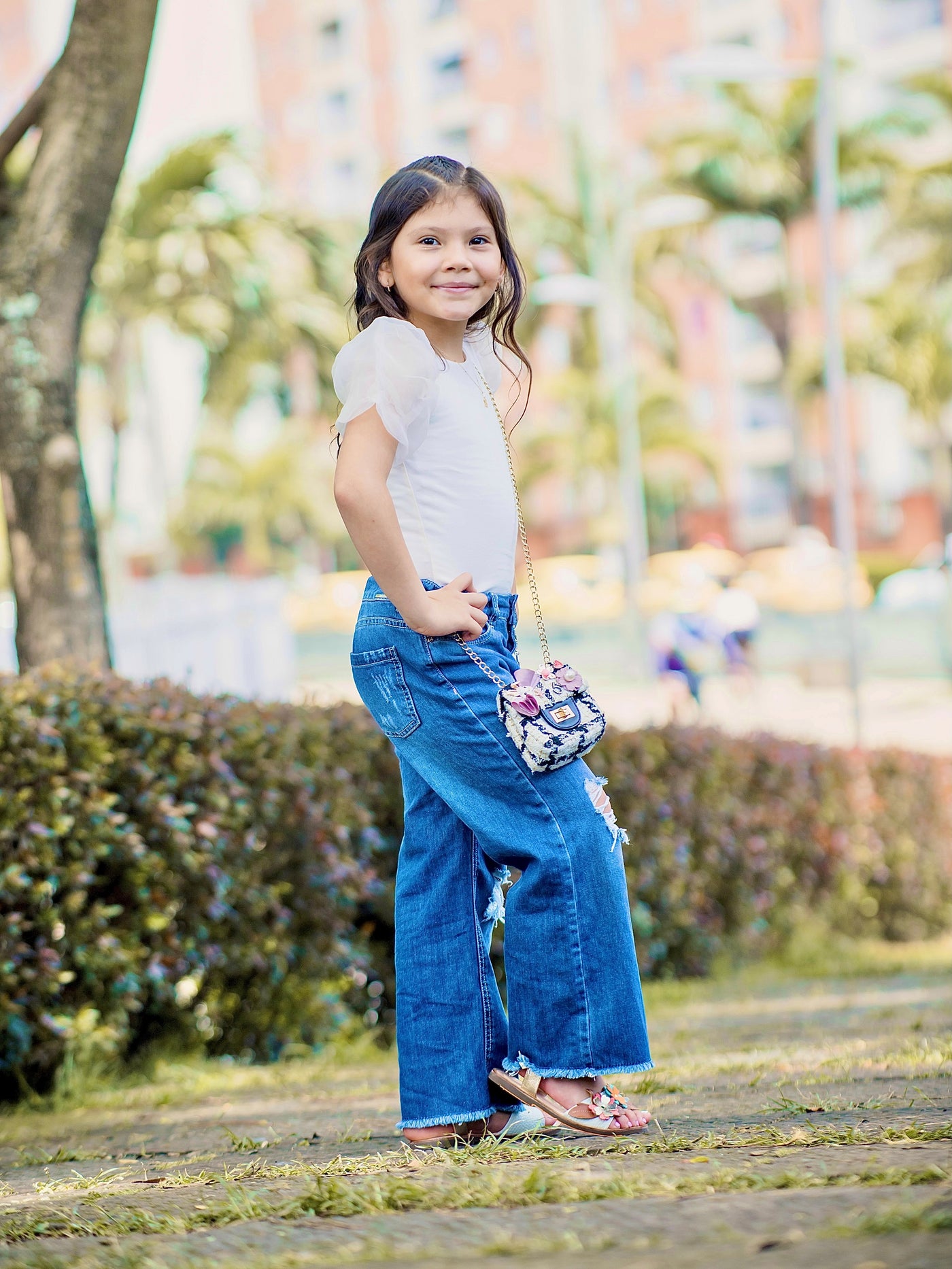 Sandalia en Cuero niña - Gorgona